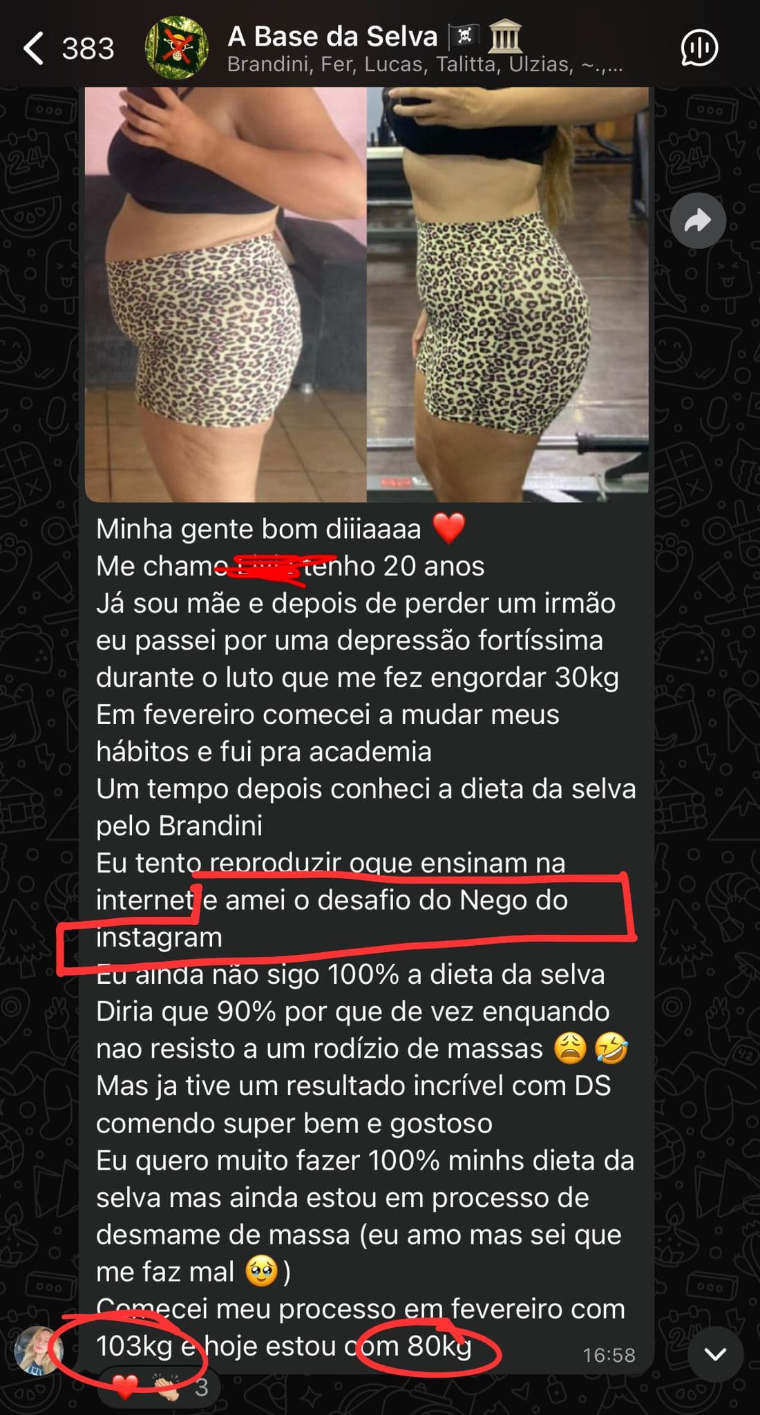 Depoimento da comunidade A Base.